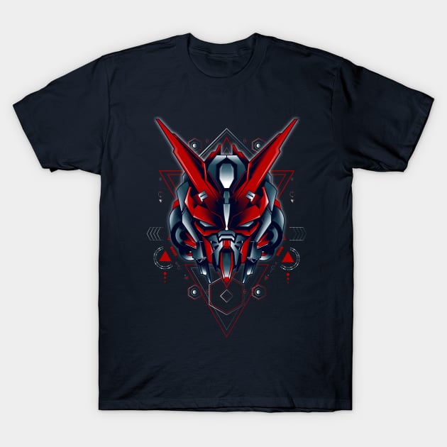 Astray Red Custom sacred geometry T-Shirt by secondsyndicate